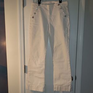 LOFT White Flare Sailer Trouser Jeans